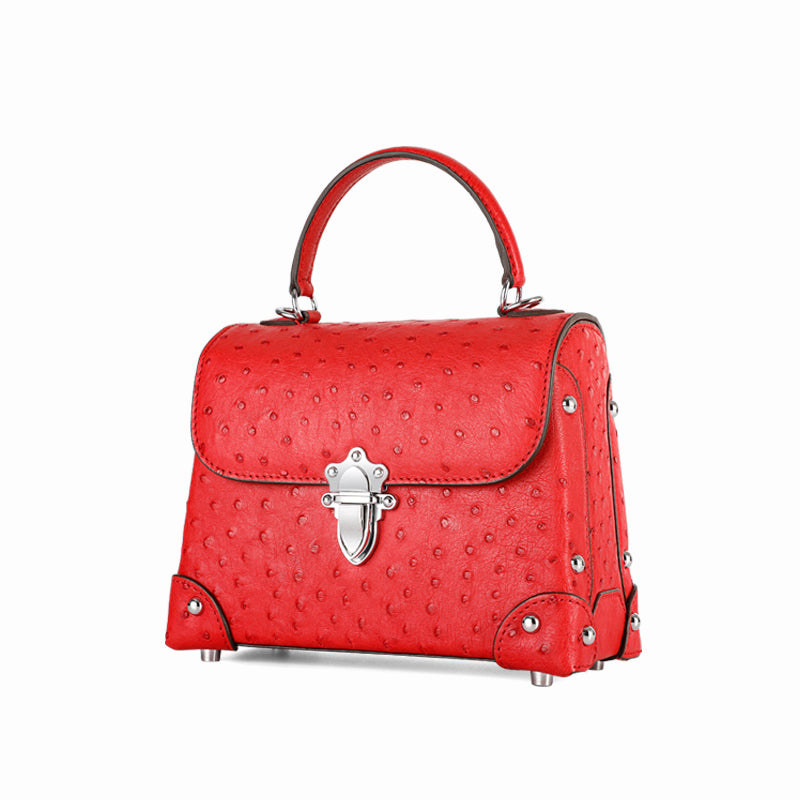 Ostrich Leather Women's Handbag