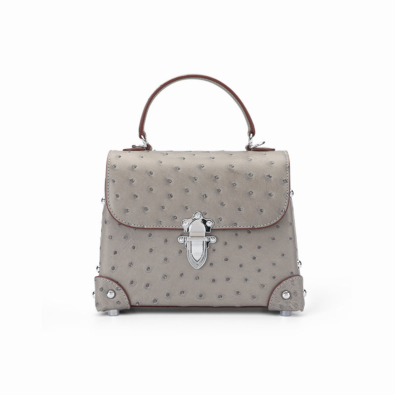 Ostrich Leather Women's Handbag