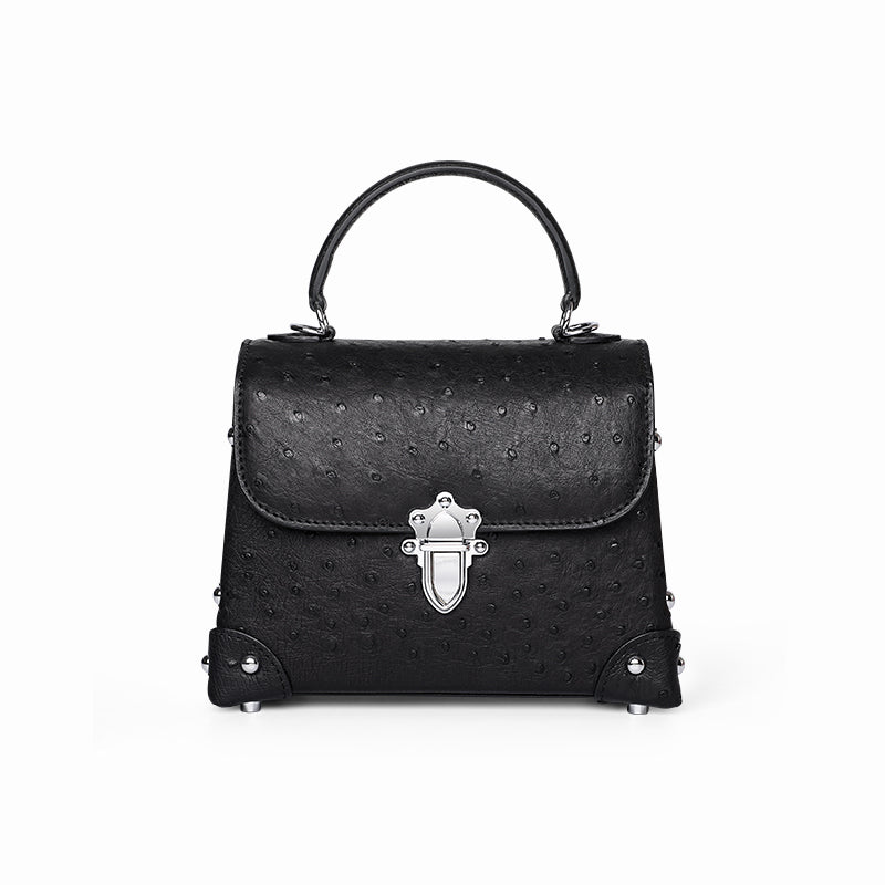 Ostrich Leather Women's Handbag