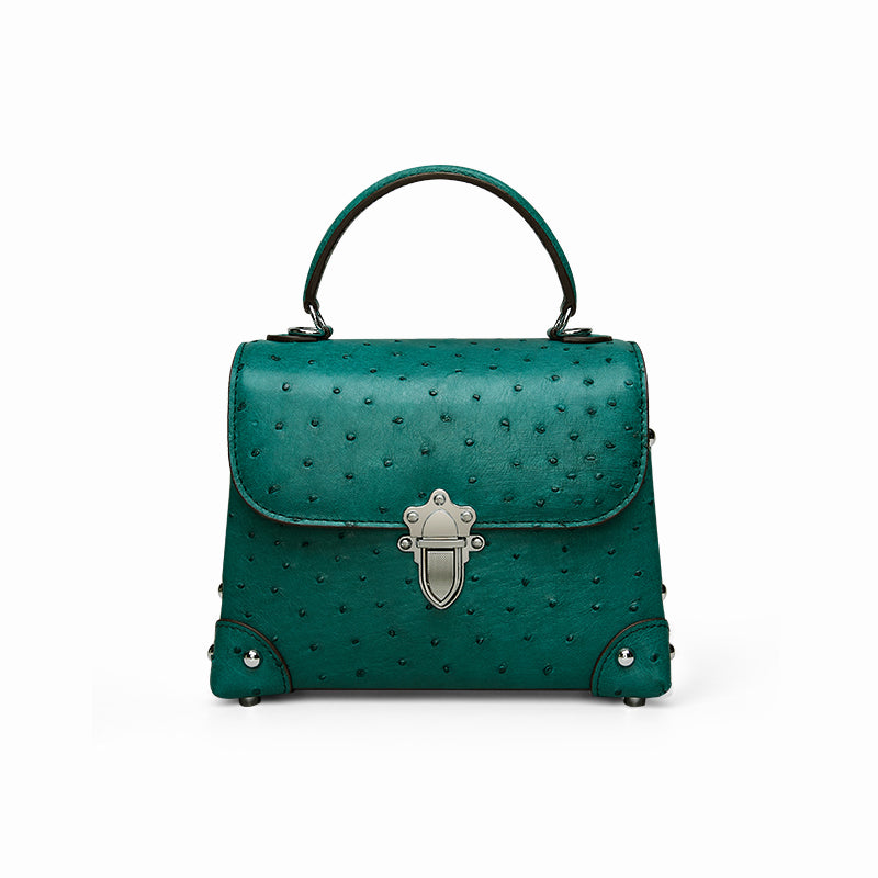 Ostrich Leather Women's Handbag